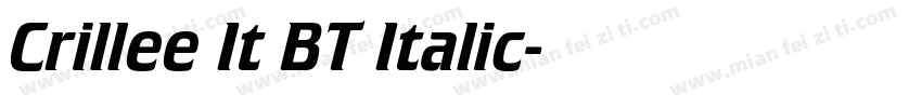 Crillee It BT Italic字体转换